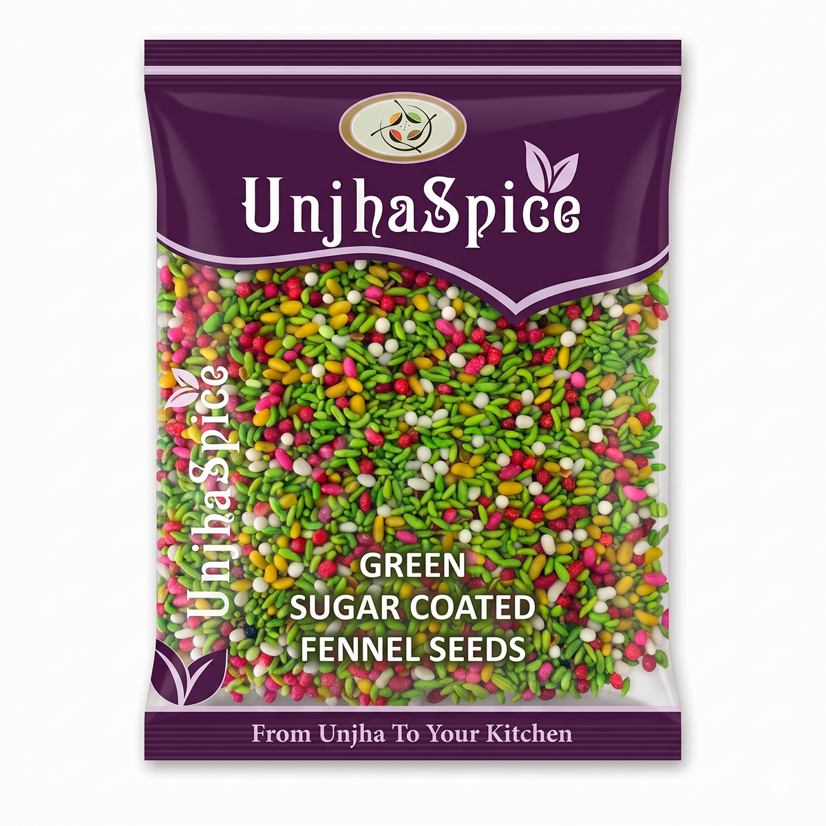 Green Sugar Coated Fennel Seeds